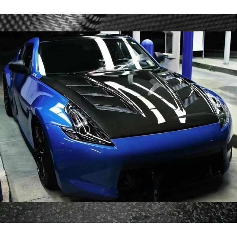 370Z Z34용 고품질 습식 카본 파이버 후드