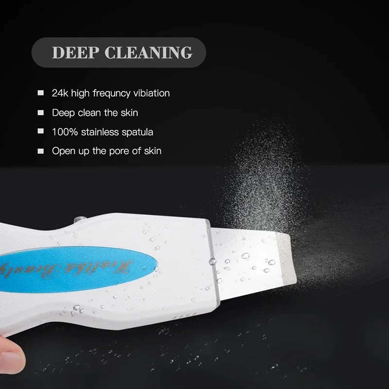 Blackhead Remover Ultrasonic Skin Scrubber Remove Grains And Pimples Peeling Deep Face Cleaning Tool Beauty Ultra Sonic Cleaner