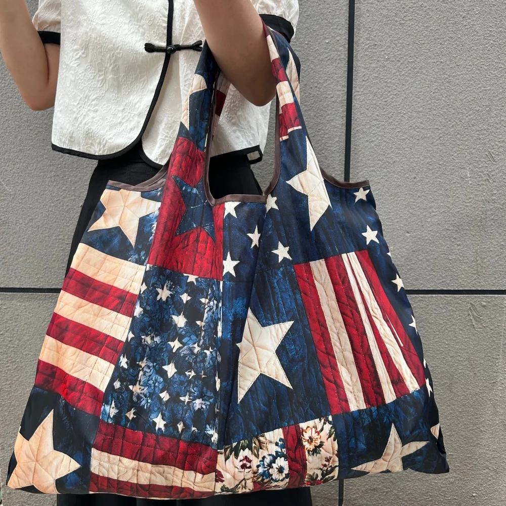 Eco-Friendly Large Foldable Nylon Tote - Versatile Reusable Shopping and Travel Bag