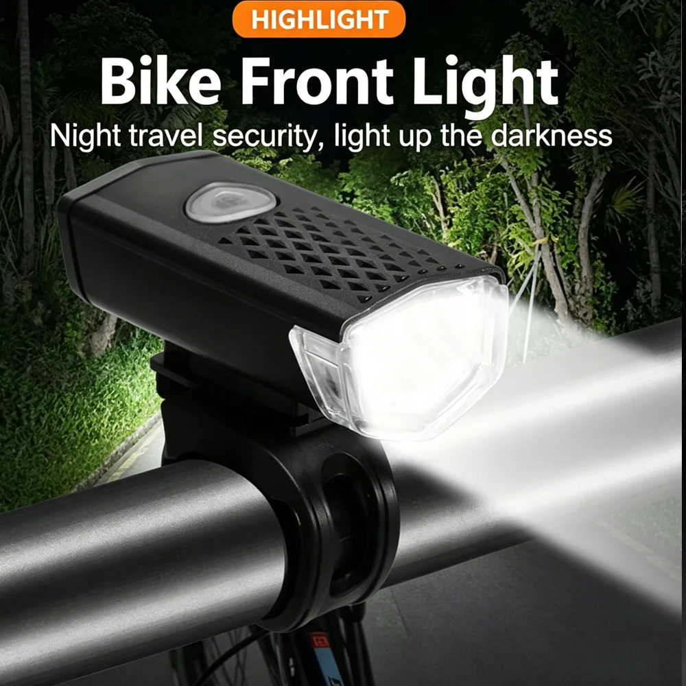 Ourdoor 자전거 전면 조명 밝은 자전거 Led 손전등 자전거 랜턴 USB 충전식 MTB 자전거 후면 램프 사이클링 헤드라이트