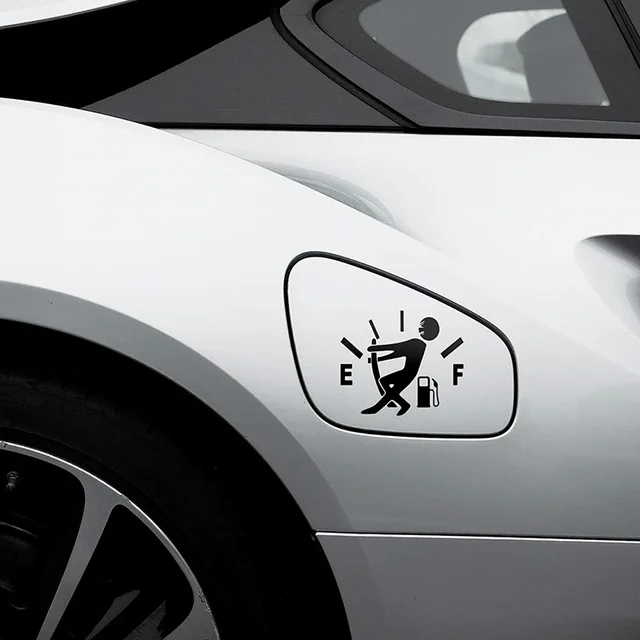 Funny Reflective Vinyl Car Sticker – Fuel Tank Pointer to Full 2