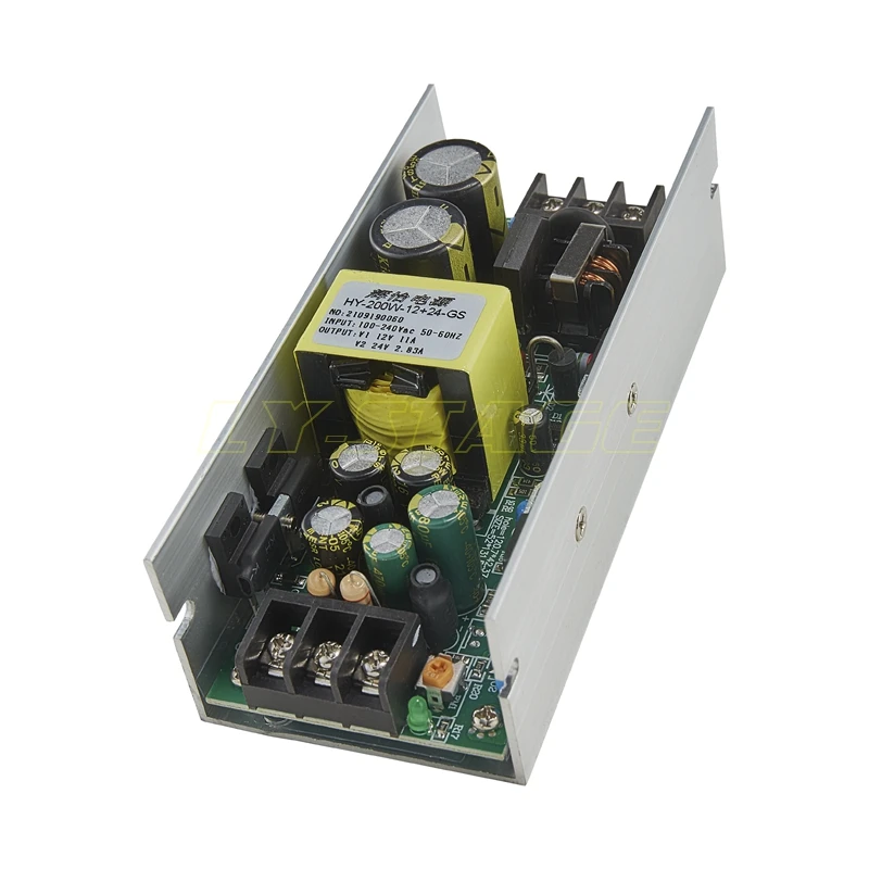 HY-200W LED 파 라이트 전원 공급 장치, 움직이는 헤드 라이트 캐스트 알루미늄 파 라이트, 무대 조명 수리 예비 부품, 200W, 24V, 12V, 36V