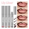 Waterproof Lip Liner Peel Off Tattoo Lipgloss Waterproof Long Lasting Matte Lip Tint Brown Contour Tear-off Lips Stain Cosmetic 2