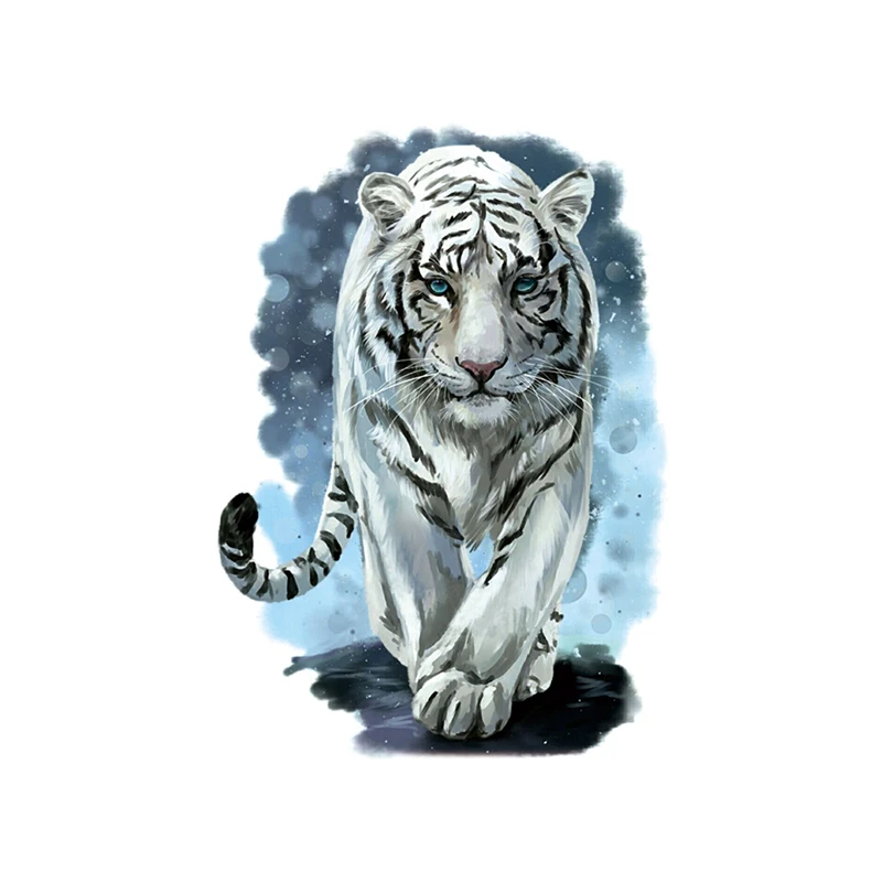 White Tigers With Blue Eyes Tattoo