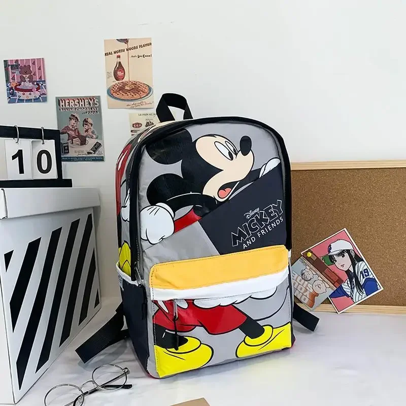 

Новый Школьный Рюкзак Disney с Микки Маусом, милый и легкий рюкзак с рисунком для мальчиков и девочек
