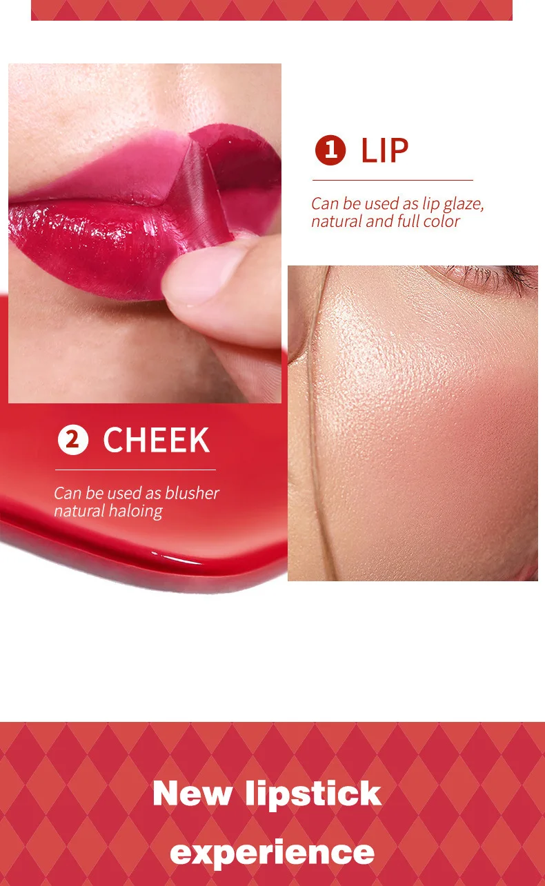 Description Picture 4 of item6 Colors Tattoo Magic Color Lip Stain Lip Tint Long Lasting Waterproof Lipstick Sets for Women Peel Off Colored Matte Sexy Color