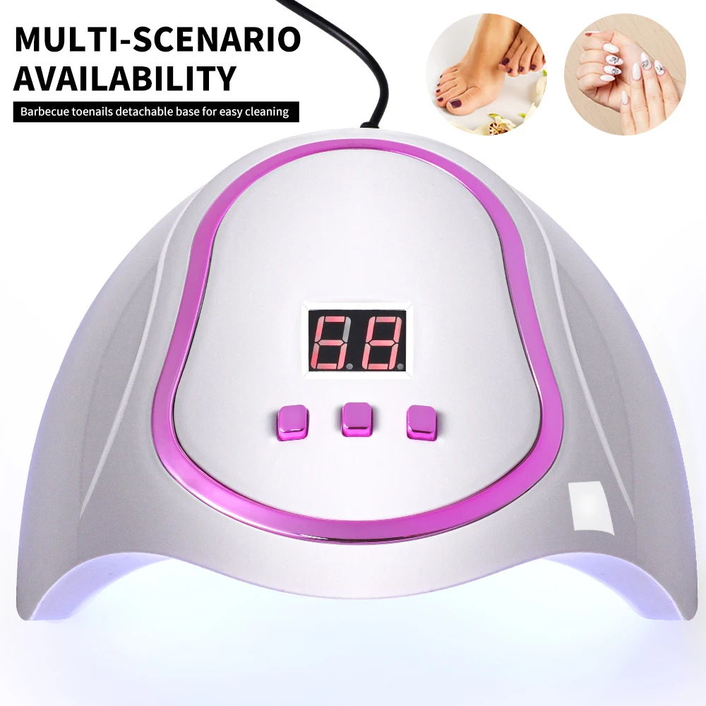 전문가용 UV LED 네일 램프 USB 편리한 네일 건조기 네일 젤 폴리쉬 경화 램프 타이머 및 센서 포함 매니큐어 도구