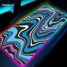 900X400 Rgb Strata Liquid Mouse Pad Cardcaptor Sakura Gamer Mousepad Desk Mat Large Gaming Mouse Mat Locking Edge Keyboard Pad