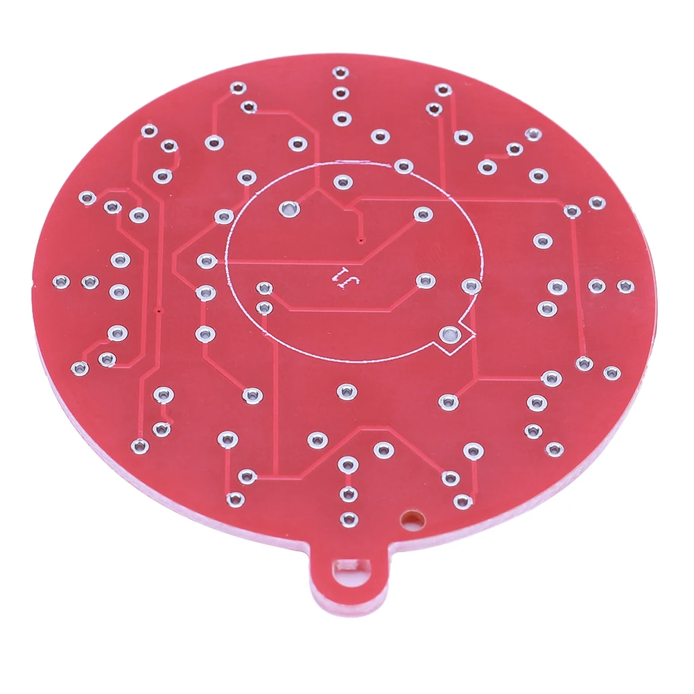 NE555 LED 크리스마스 트리 장식, 빨간색 및 녹색 LED 깜박이, 빨간색 및 녹색 LED 조명, 깜박이는 조명, 납땜 연습 보드