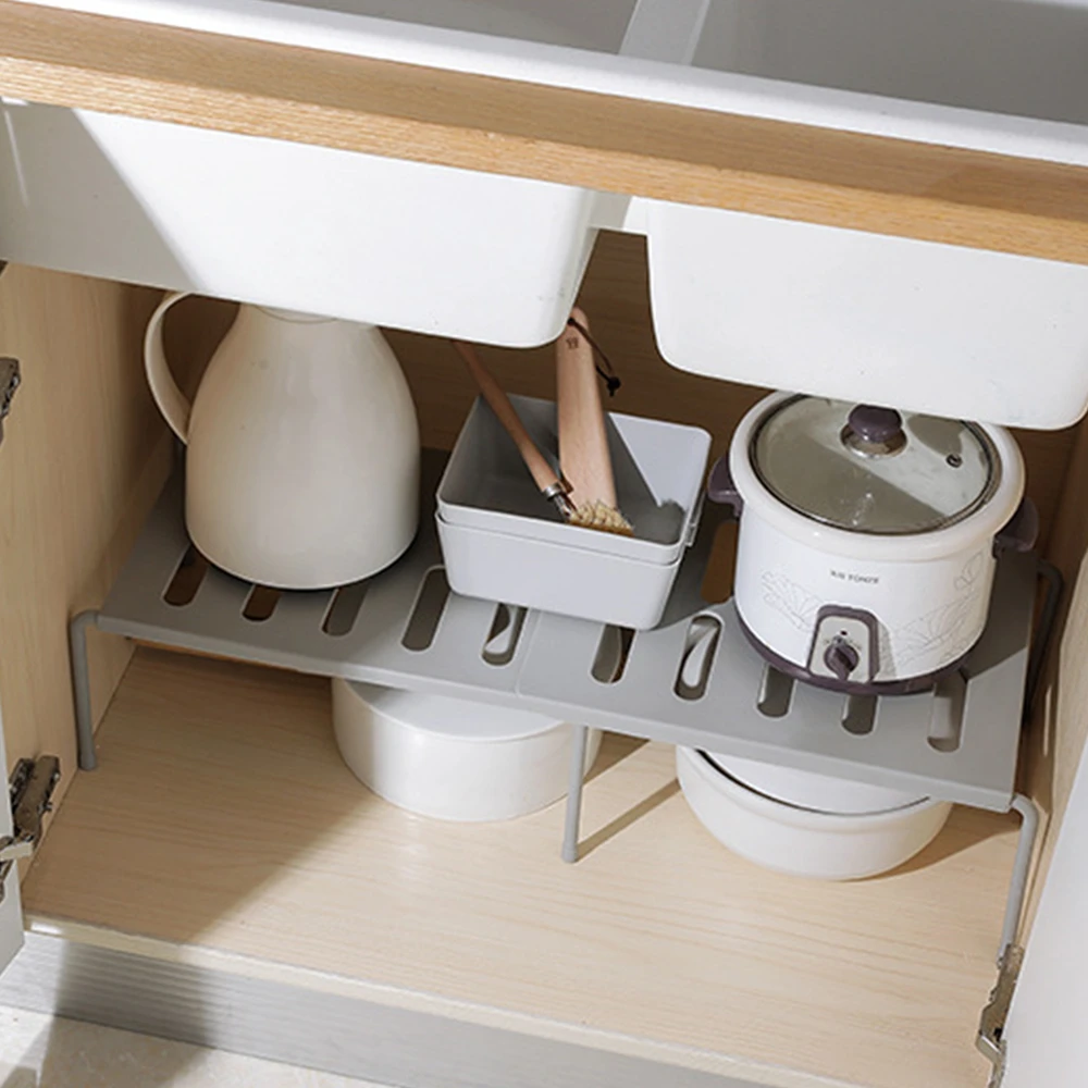 

Home Closet Organizer Storage Shelf for Kitchen Rack Space Saving Wardrobe Decorative Shelves Cabinet Holders