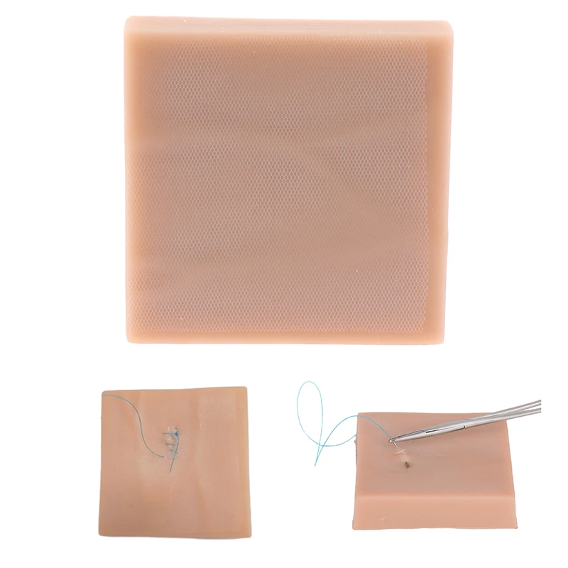 

Skin Suture Model Wound silicone suture pad Traumatic Suturing Training Pad Reusable Silicone Suture Practice Mat