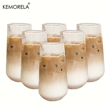 Ribbed Glass Cup Set 1