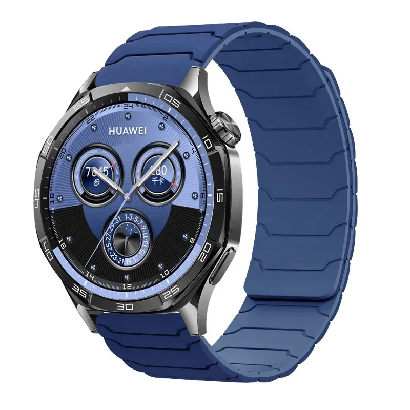 Magnetic Silicone Smartwatch Strap, Adjustable and Durable Bracelet