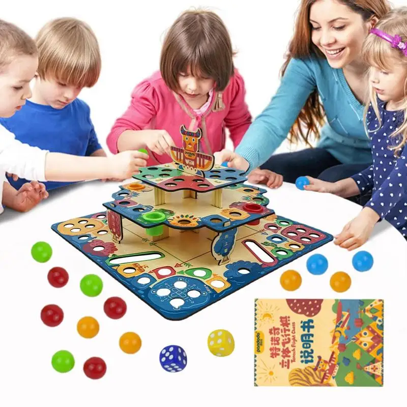 

Летающая шахматная игра 3D Обучающие игрушки, пазлы Game, Семейная Игра, пазлы для малышей, забавные сложные обучающие игры для взрослых и детей