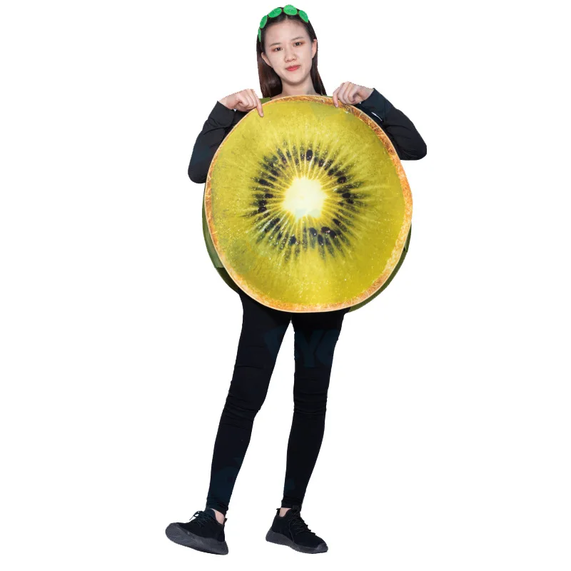 Fruit Series Apple Avocado Banana Pineapple Kiwi Role Play Costume for Adult and Child Party Halloween Christmas Show Props