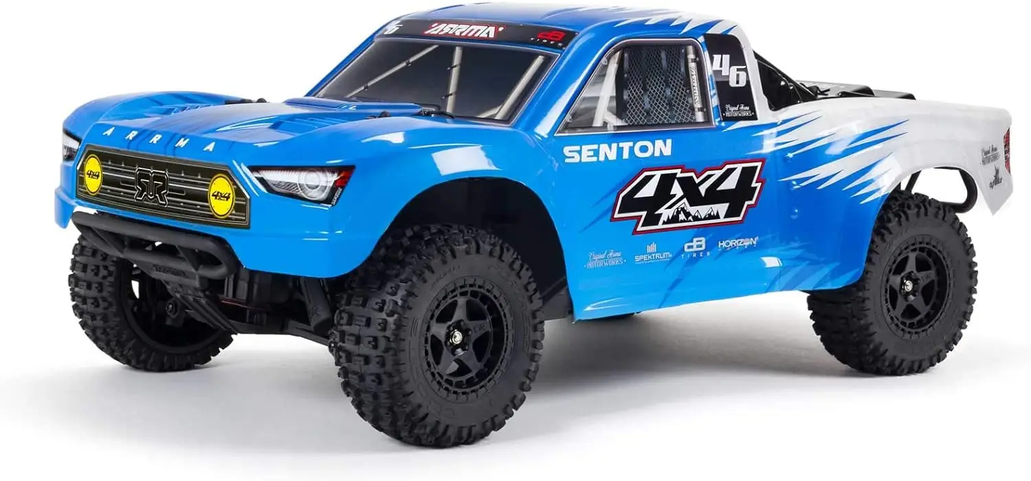 

1/10 SENTON 4X4 V3 MEGA 550 Brushed Short Course RC Truck RTR (Transmitter, Receiver, NiMH Battery and Charger Included), Blue,