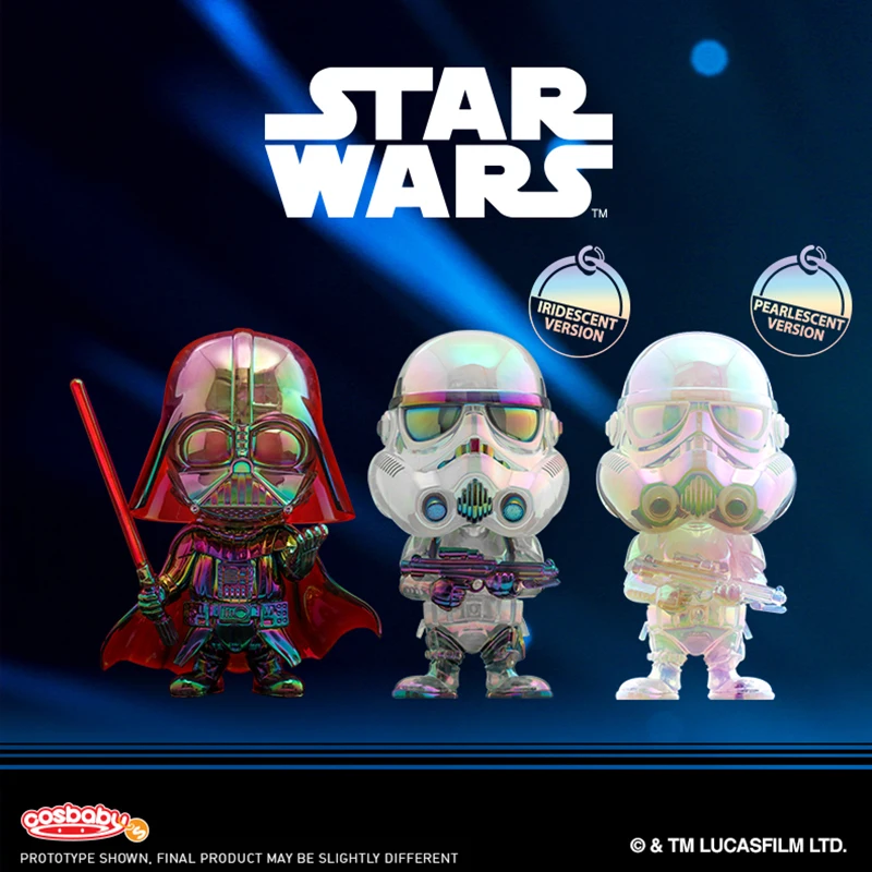 Original Star Wars Darth Vader Imperial Stormtrooper Action Figures Cosbaby Q Version Dolls Modello Da Collezione Giocattoli Per Bambini Regalo