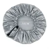 Shower Cap Large Adjustable Reusable Double-Layer Waterproof Bath Cap for Women Girls Braids SPA Long Hair 5