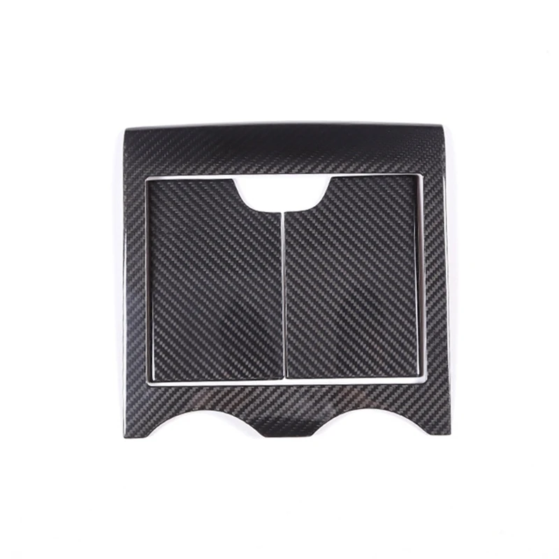 Per Maserati Grecale 2022 2023 Dry Carbon Fiber Car Central Control Storage Box Panel Cover Trim Sticker Sostituzione