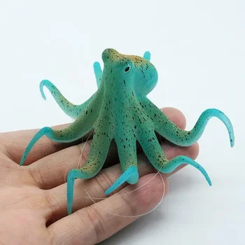 Fluorescent Octopus Aquarium Ornament 1