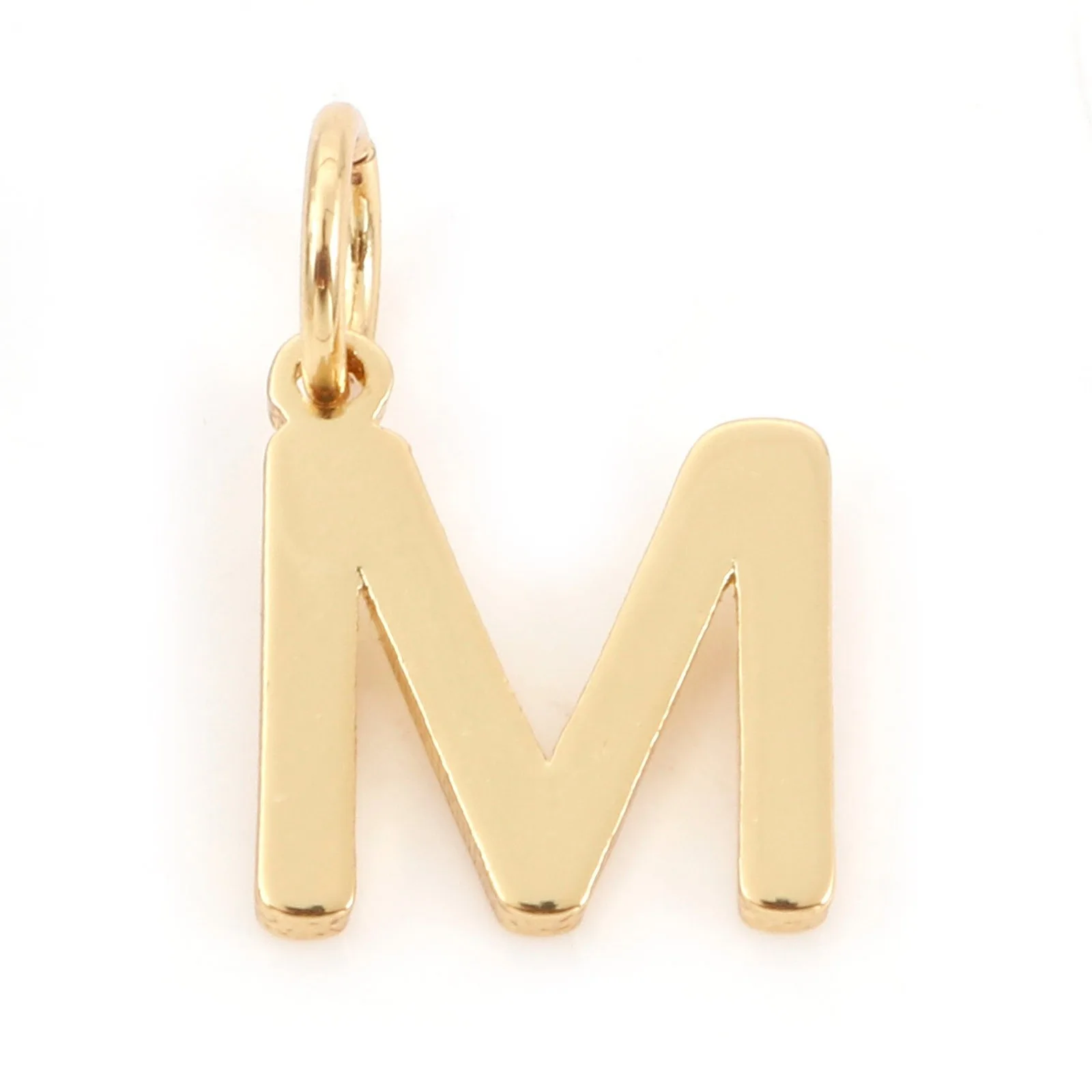 2 stücke Mini Messing Charms Gold Farbe Großbuchstaben Nachricht "A-Z" Anhänger Für Frauen Männer DIY Ohrringe Halskette schmuck Erkenntnisse – Detail 5