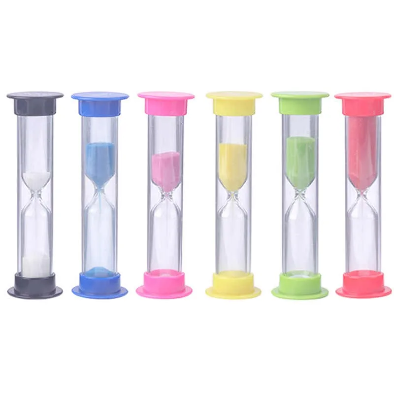 Plastic Sand Timer Small Clock Hourglass Clocks 30 Seconds/1 Minute/2 Minutes/3 Minutes/5 Minutes/10 Minutes Sand Meter sand timer liquid hourglass timer colored hourglass