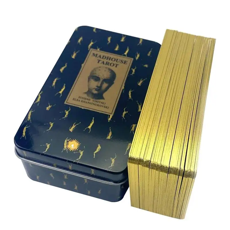 

Таро колода Tinbox Madhouse Таро вещь игра на английском Таро терки с руководством для развлечений судьба гадания