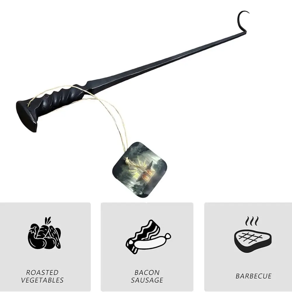 Description Picture 6 of itemNew Stainless Steel BBQ Food Flipper Cooking Grill Accessories Barbecue Turners Hooks Grilling Outdoor Camping Cooking BBQ Grill