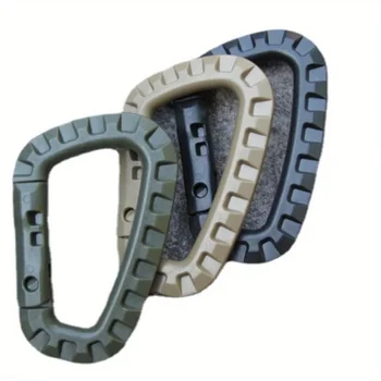 5Pcs/set Backpack Buckle Fast Tactical Carabiner Plastic Hook D Shape EDC Gear For Outdoor Camping