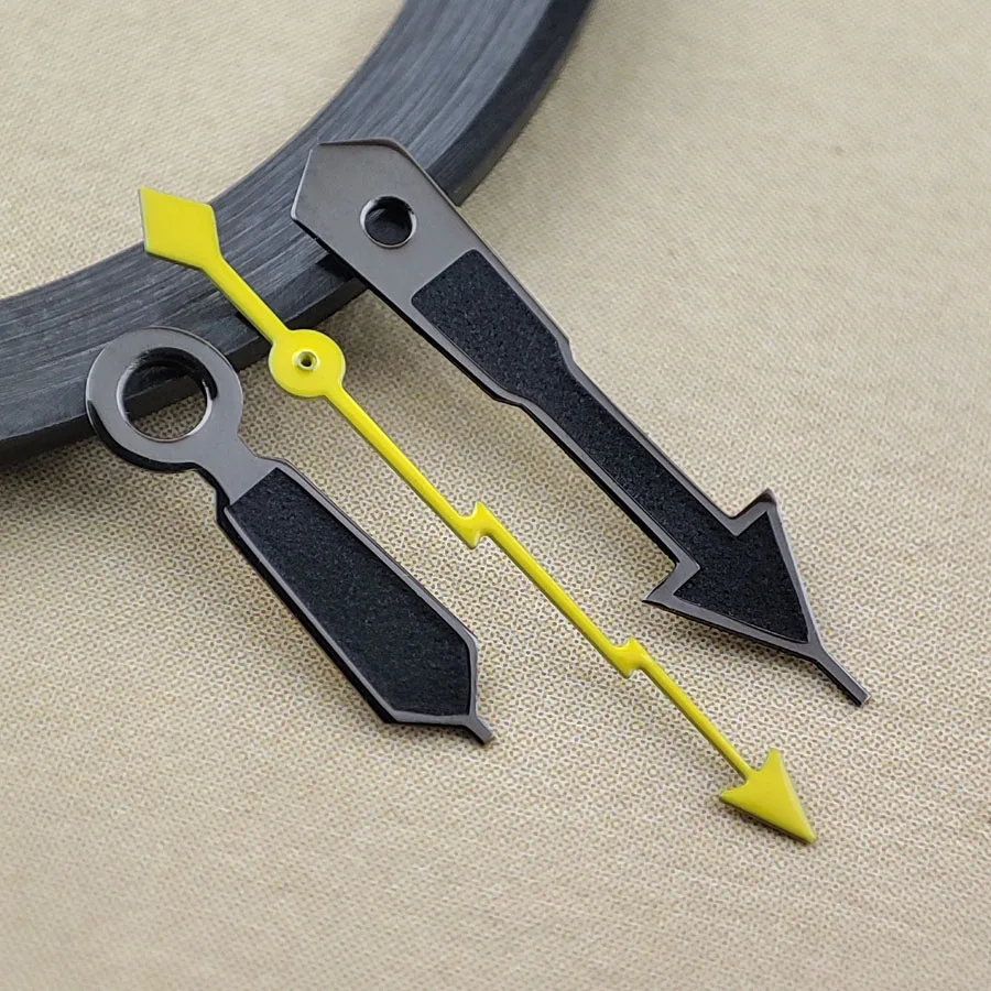NH35 Hands Watch Accessory Pointer All Black Weak Green Luminous Lightning Second Hand Suitable For NH35 NH36 4R 7S Movement