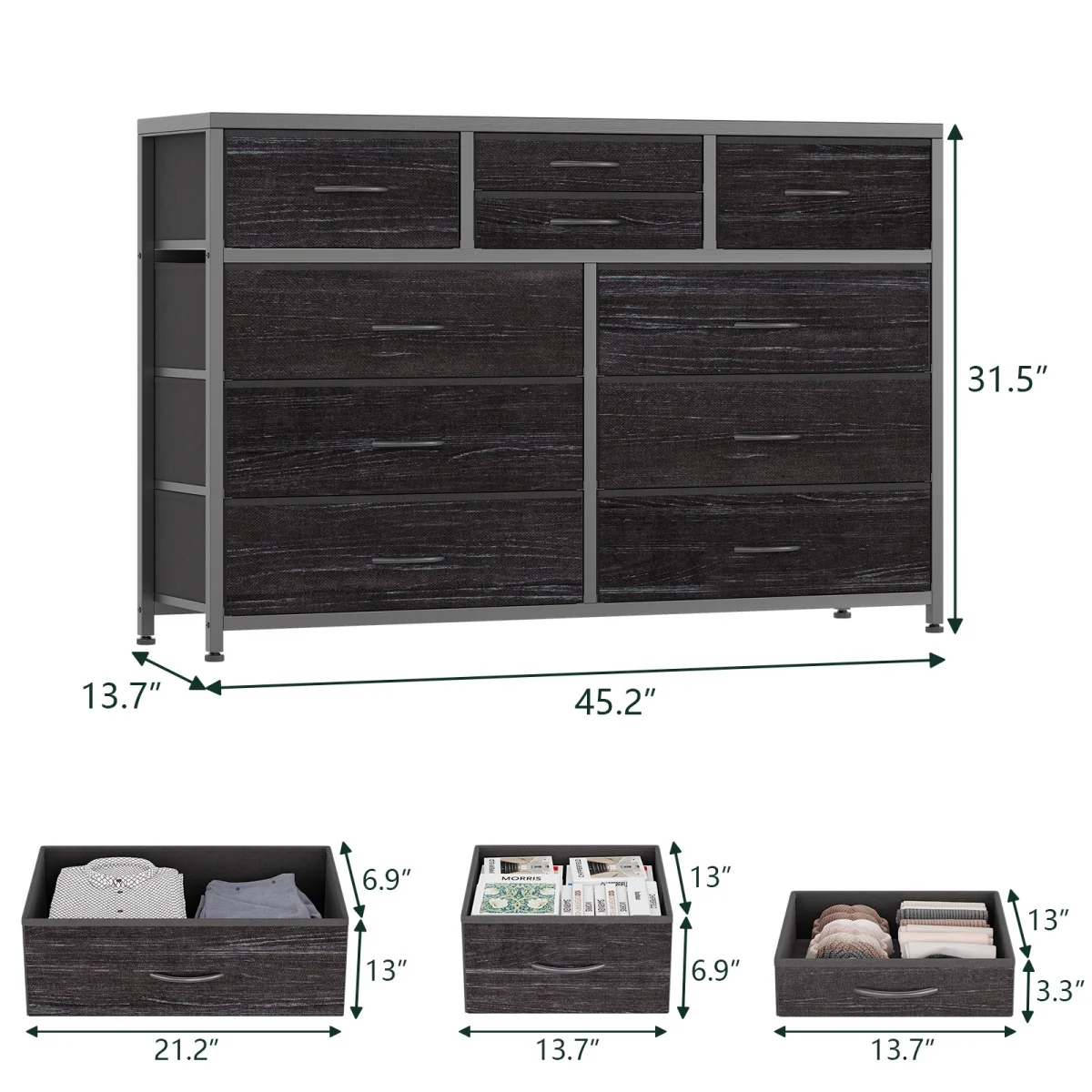 10-Drawer TV Dresser 2
