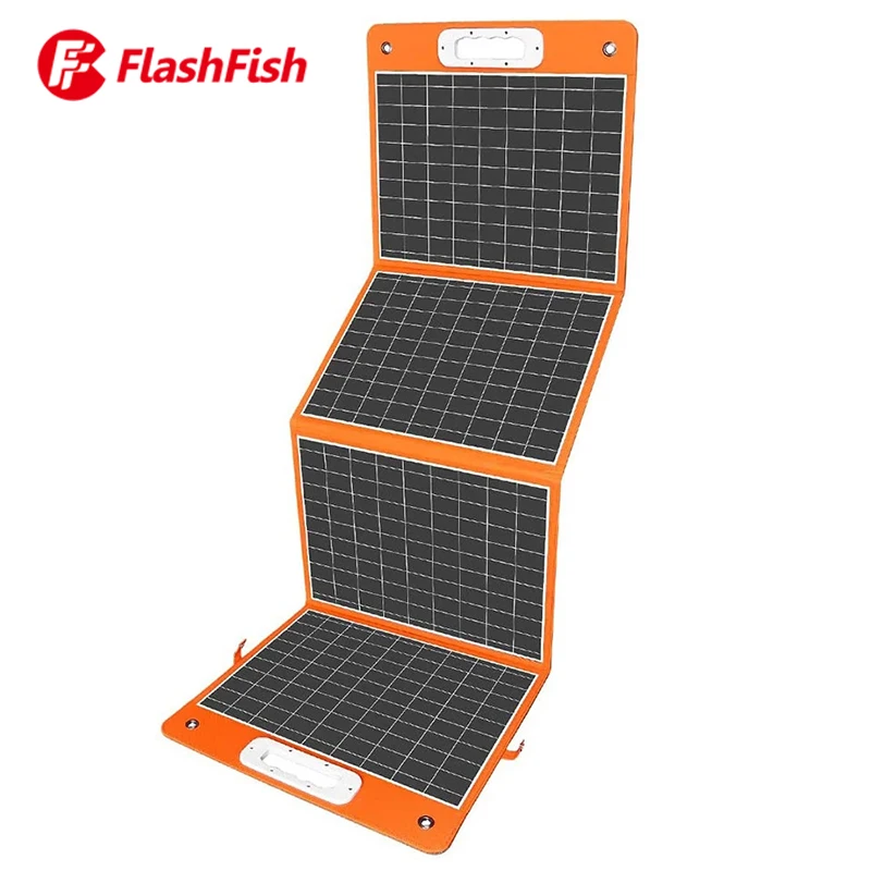 Складная солнечная панель Flashfish 18 в 100 Вт портативное зарядное устройство с