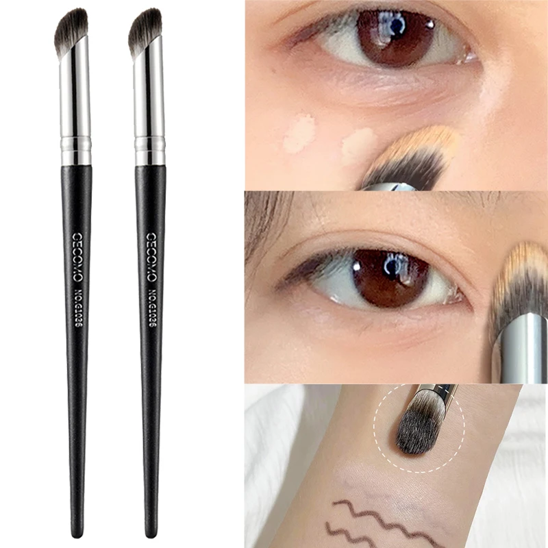 

High Quality Makeup Brushes Finger Belly Head Angled Cover Dark Circle Liquid Foundation Concealer Contour Brush Beauty Tools