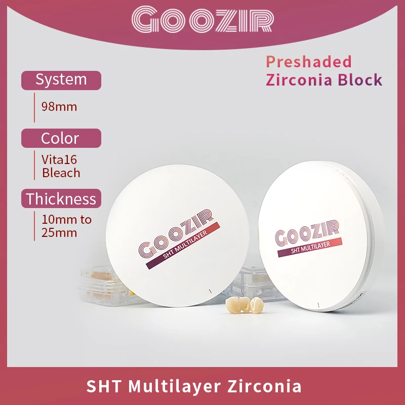 

Многослойные стоматологические лабораторные материалы goozirsht, циркониевый диск CAD CAM для зубных протезов