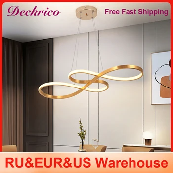Modern Pendant Light With Remote Dimmabl Decor Living Room Chandeliers Led Simple Luminaire Dimming Kitchen Florarium Fixtures 2