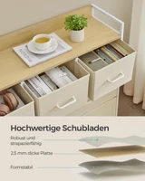 SONGMICS 7 ящиков промышленный стиль металлическая рамка комод — изображение 4