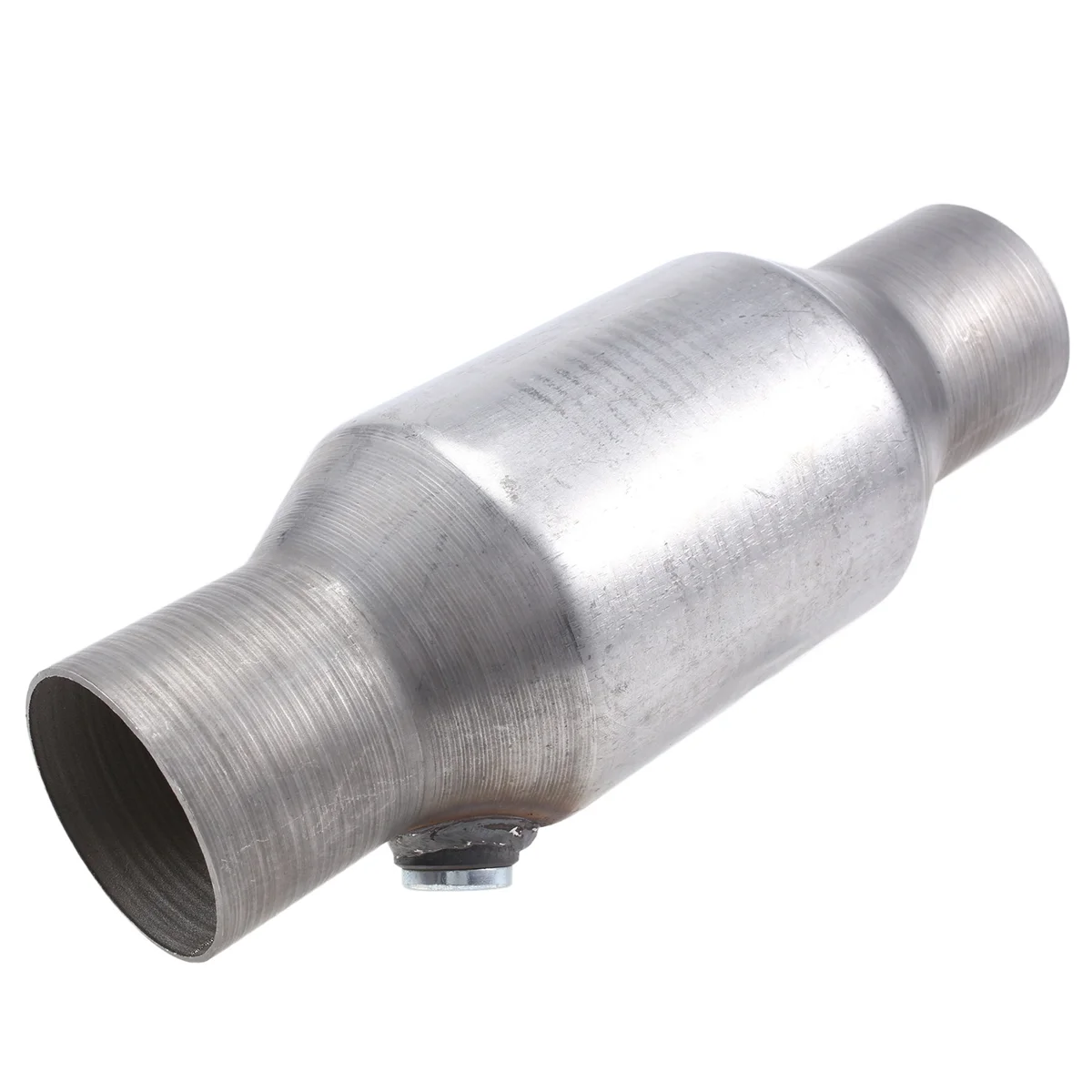 2.5inch Spun Universal Catalytic Converter High Flow Stainless Steel 1Pcs
