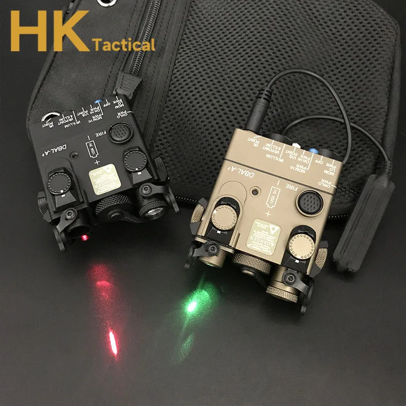 Sotac Tacital Airsoft Mini DBAL A2 CNC Metal Red Green Laser & IR Laser LED White Light with 20MM Mount Hunting PEQ Sight