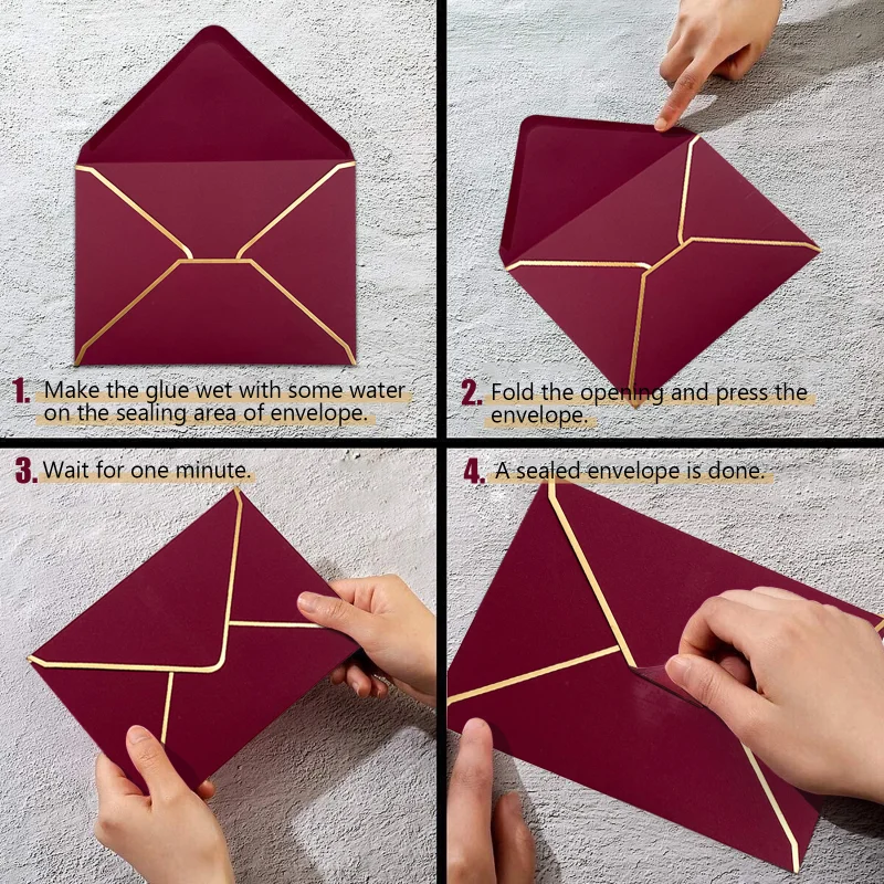 Wedding Envelopes 50pcs/pack 18.5cmx13.5cm Phnom Penh Envelopes Wedding Invitation Envelope Bag wedding envelopes