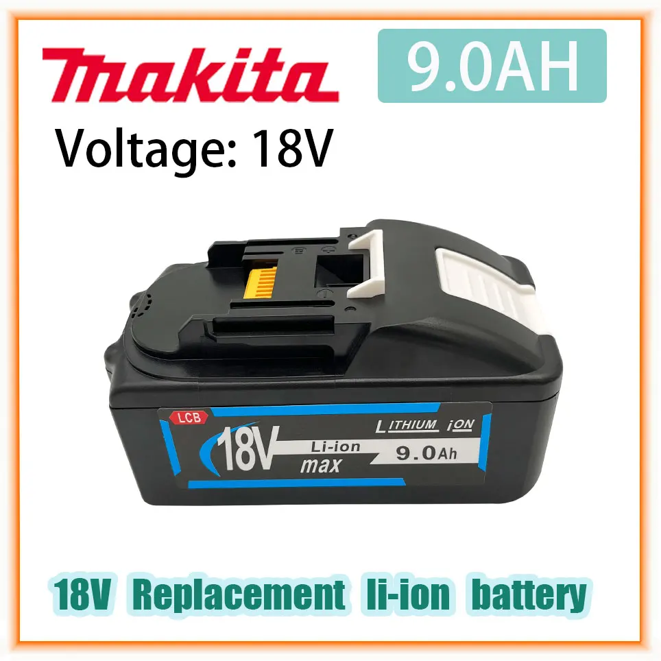 Batería De Litio 18V 5.5Ah - Compatible Con Herramientas Makita BL1860B, BL1830 - 2 Unidades - Segura Y Con Indicador LED