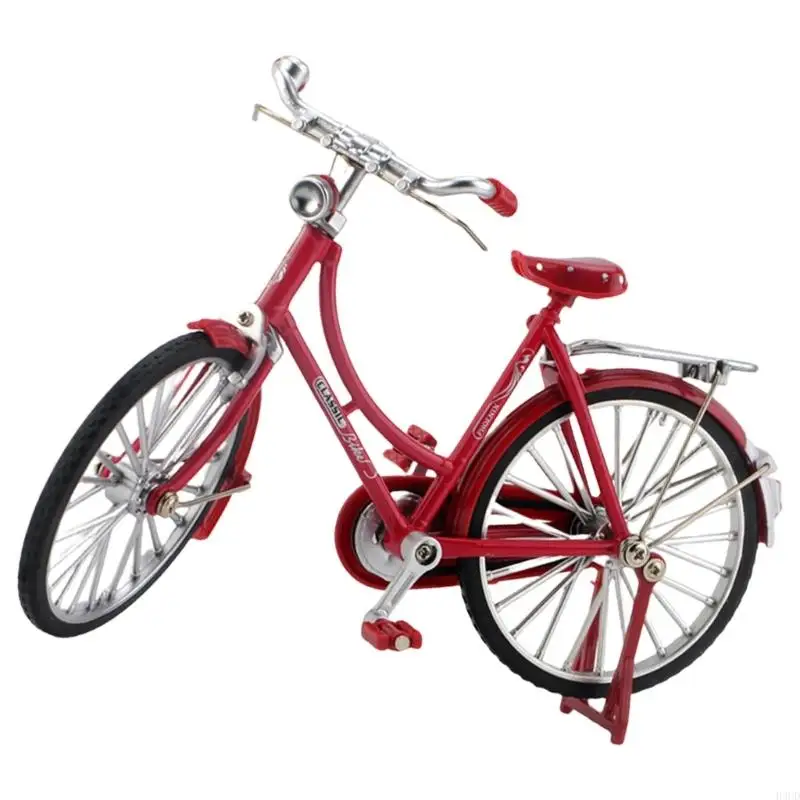 H3CD Classical Alloy Bike Toy For Desktop Display And Pretend Games Props