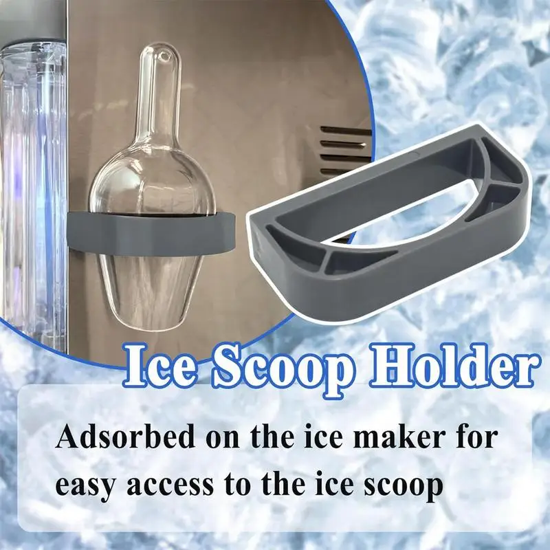 Magnetic Ice Scoop Holder 2X Magnetic Scooper Storage Replacement Stand Ice Maker Gadgets Scooper Holder Stand For Home Kitchen