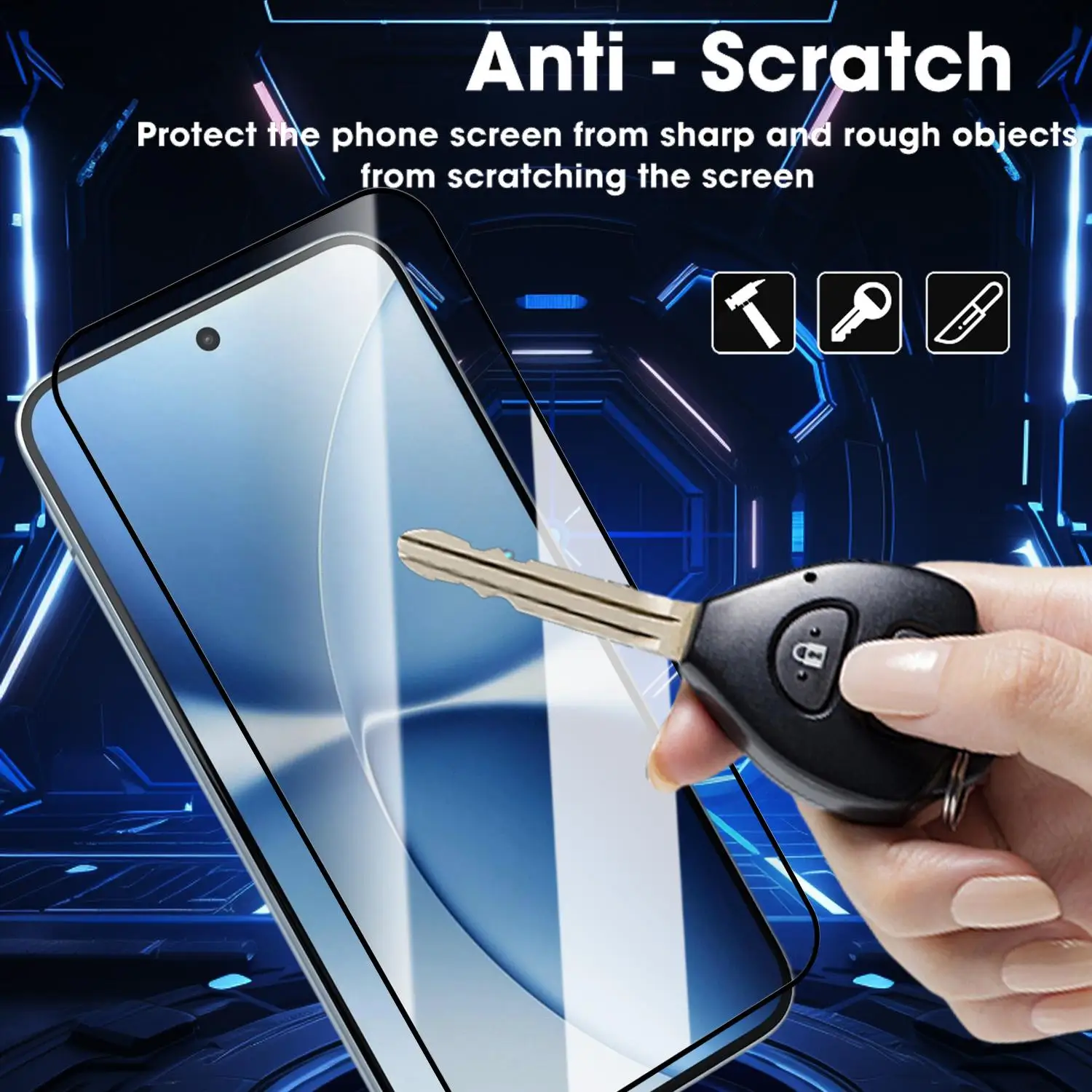 Premium Screen Protector with Easy Installation Kit - Dust-Free Tempered Glass Film