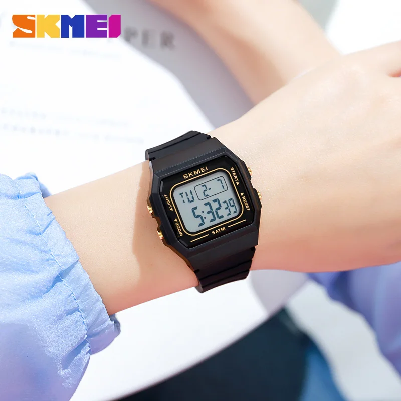 SKMEI 1683 Waterproof Mens Digital Watches Sports LED Display Stopwatch Electronic Wristwatches for Men Women relogio masculino 6