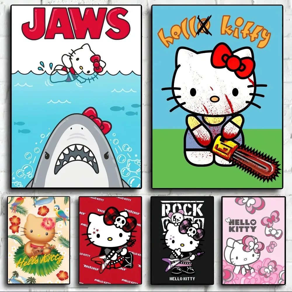

MINISO Sanrio, Hello Kitty настенные картинки для гостиной, Осенний Декор