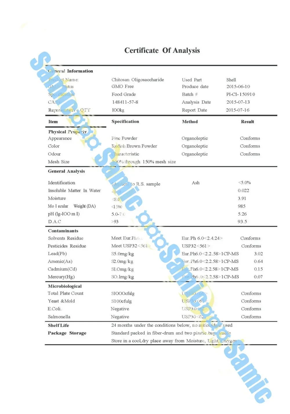 CHITOSAN Oligosaccharide-Water Soluble Powder No Shock Bud Factor X