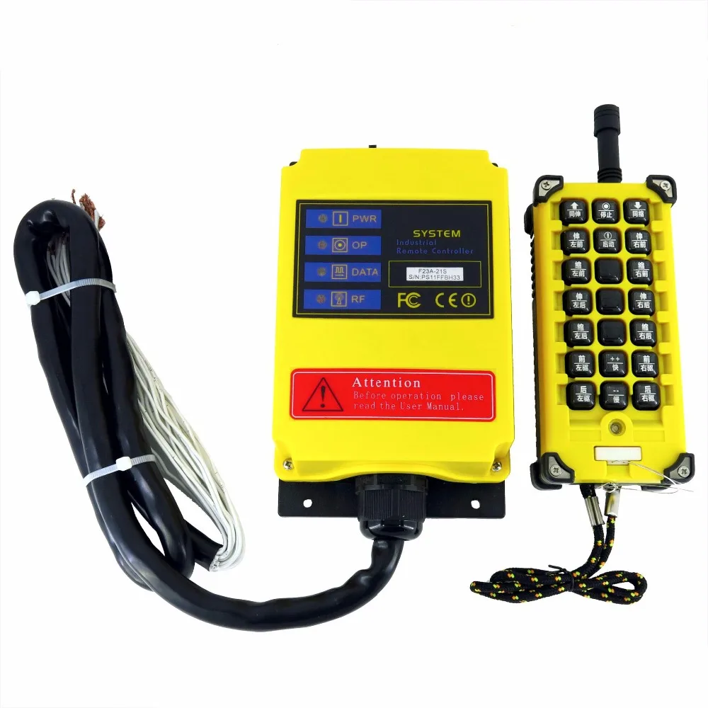 

1 Speed 1 Transmitter 21 Channels Hoist Crane Industrial Truck Radio Remote Control System Controller Grain loader 220VAC