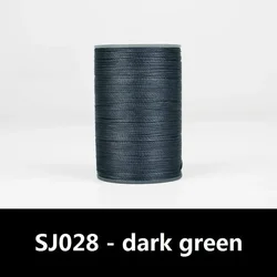Multicolor Round Leather Sewing Thread for Crafting and DIY Jewelry Projects (SJ028 - dark green)