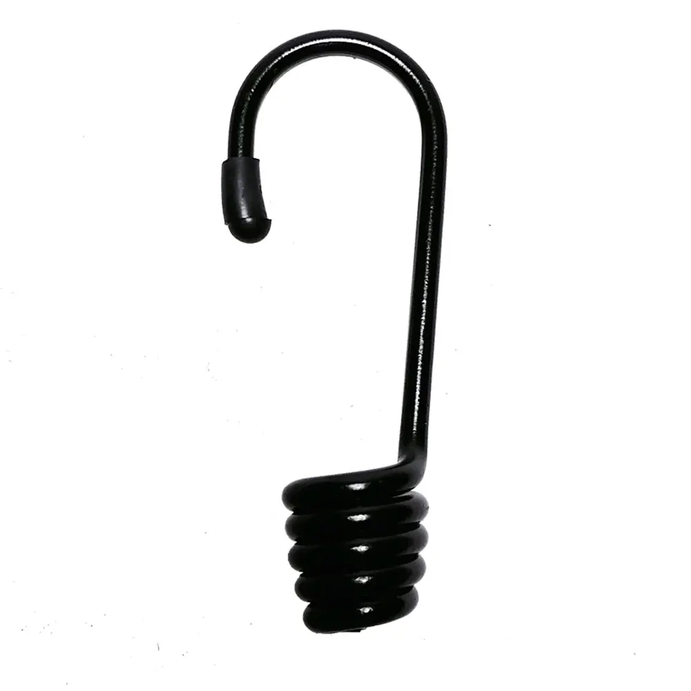 10 Pieces Bungee Shock Cord Hooks Metal Clips For Kayak Covers Sunshades Kayak Shock Cord Bungee Rope Luggage Tie Down Straps