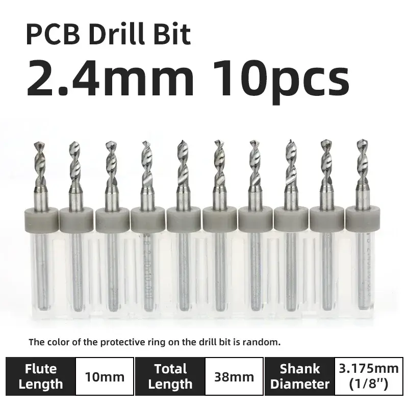 10pcs PCB Drill Bit Set Carbide Micro Drills For Printed Circuit Board 1/8" Fixed Shank Mini CNC Tungsten Steel Bits 0.1-3.175mm image 21